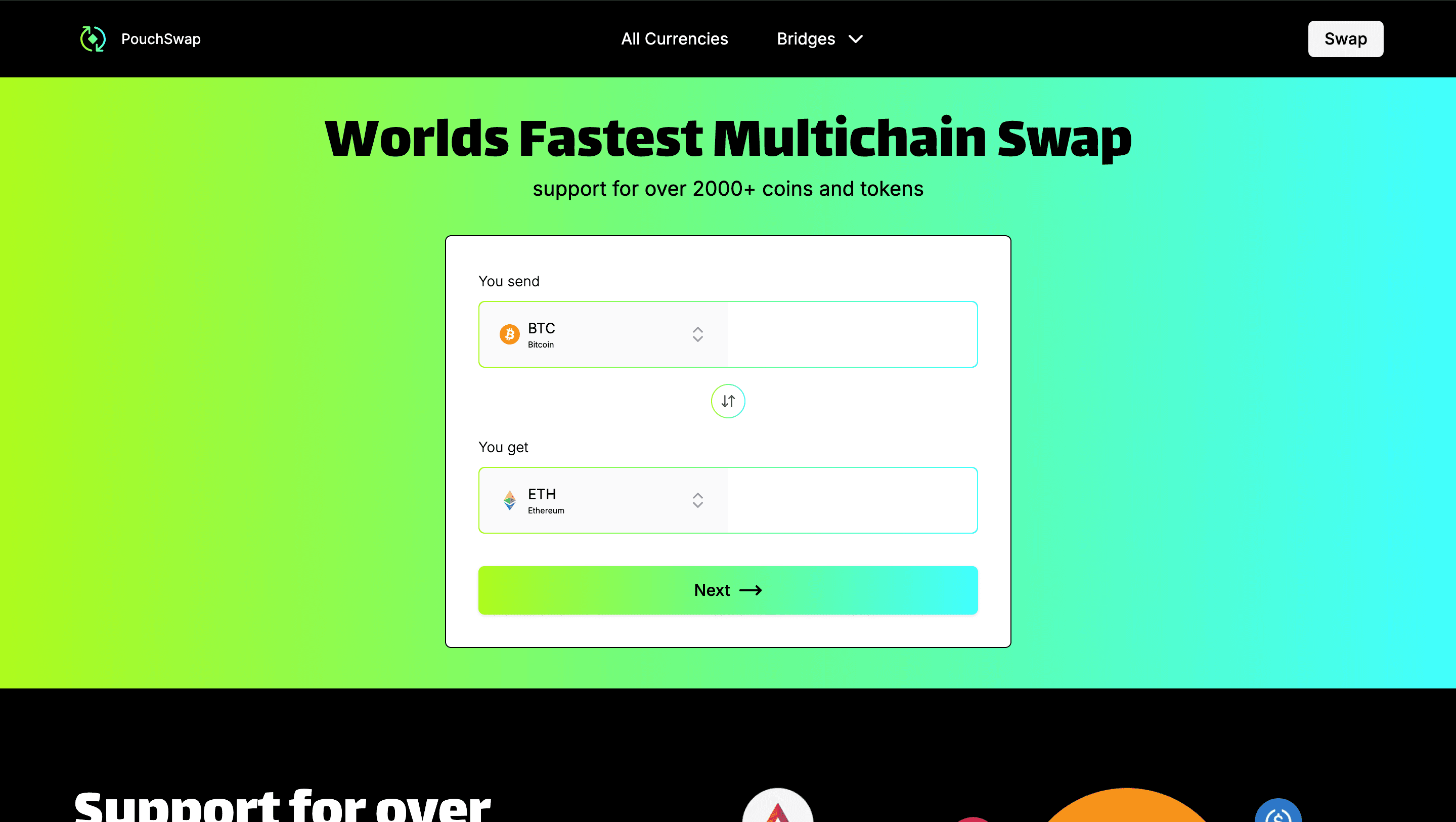 Pouch Swap website